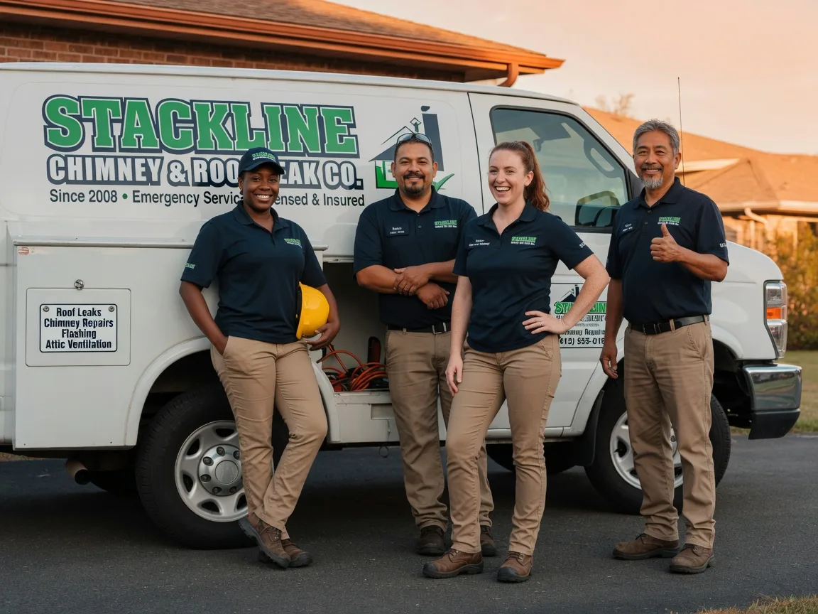 Chimney flashing repair company in Woodworth, LA